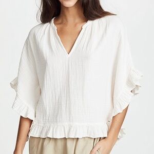XiRENA White Remy Cotton Blouse
